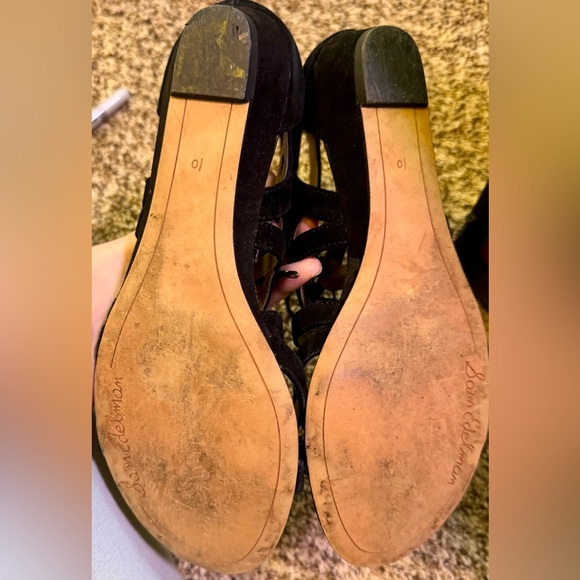 Sam Edelman Lace Up Sandals with Zipper - Picture 5 of 5